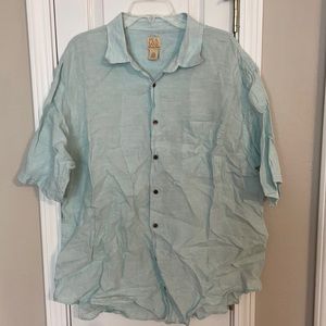 Jos A Bank Button up linen short sleeve shirt